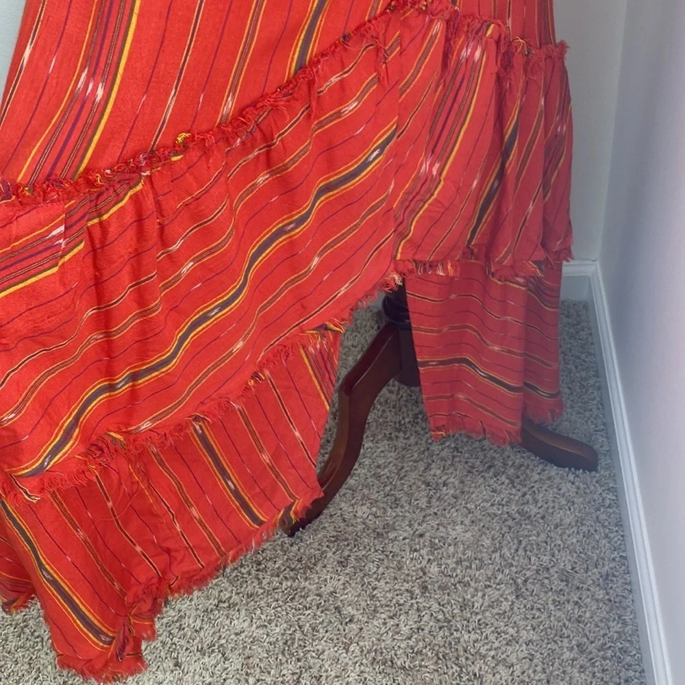 Free People Better Days Red Combo Maxi Dress Small - Picture 7 of 14